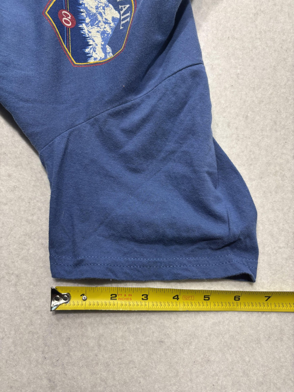 Vail Colorado Shirt Mens Small Blue Mountain Ski Graphic Double Sided Tee