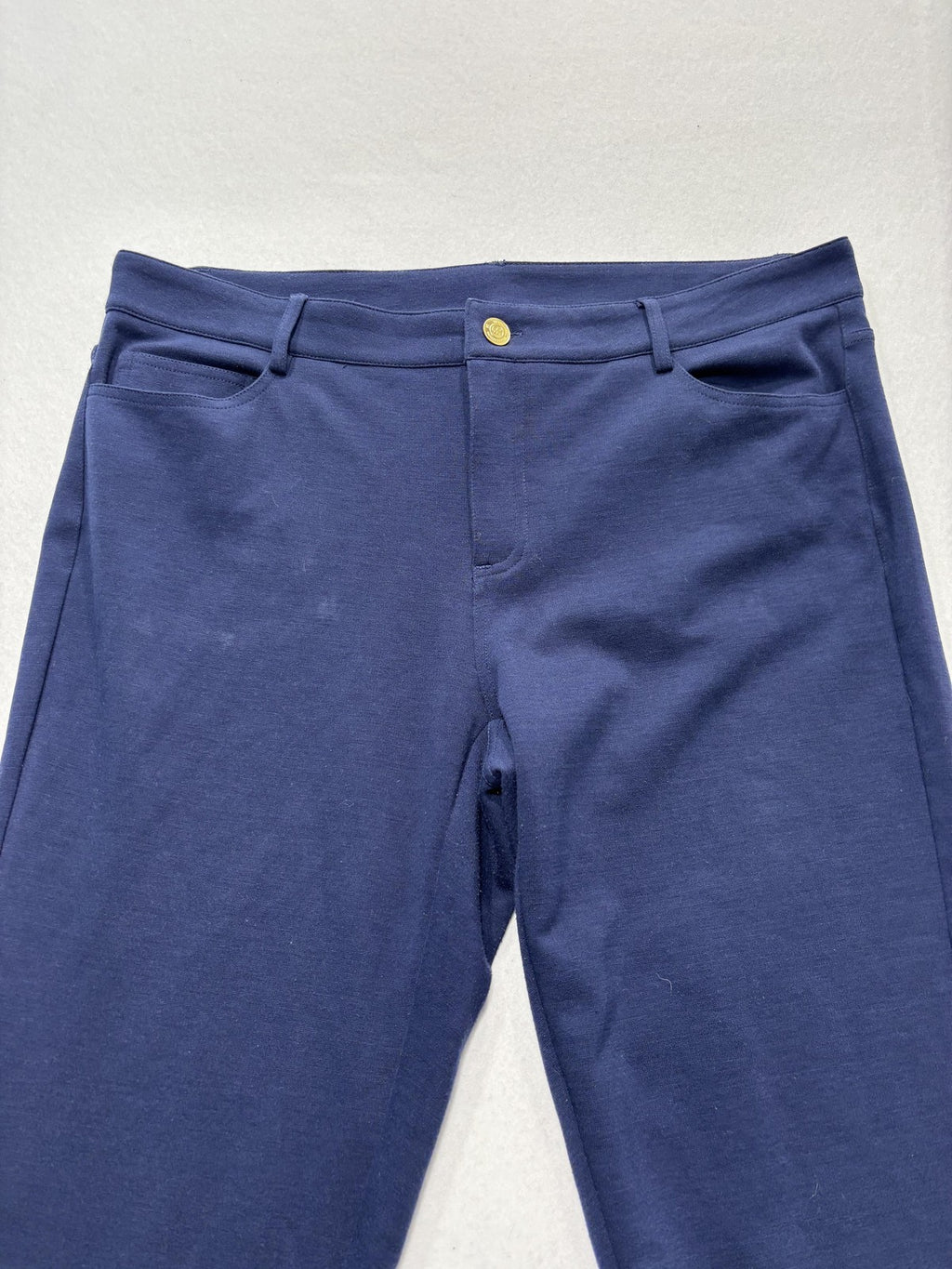 MICHAEL Michael Kors Pants Womens 10 Blue Ponte Slim Jegging Pull On Stretch