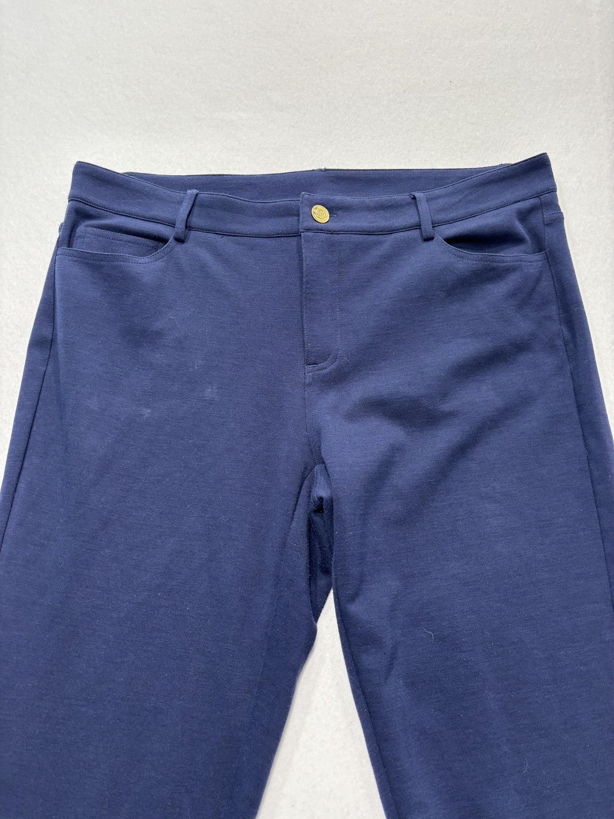 MICHAEL Michael Kors Pants Womens 10 Blue Ponte Slim Jegging Pull On Stretch