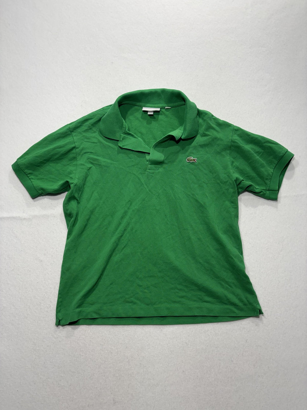 Lacoste Polo Shirt Mens Medium Green Classic Fit Pique Cotton Short Sleeve Logo