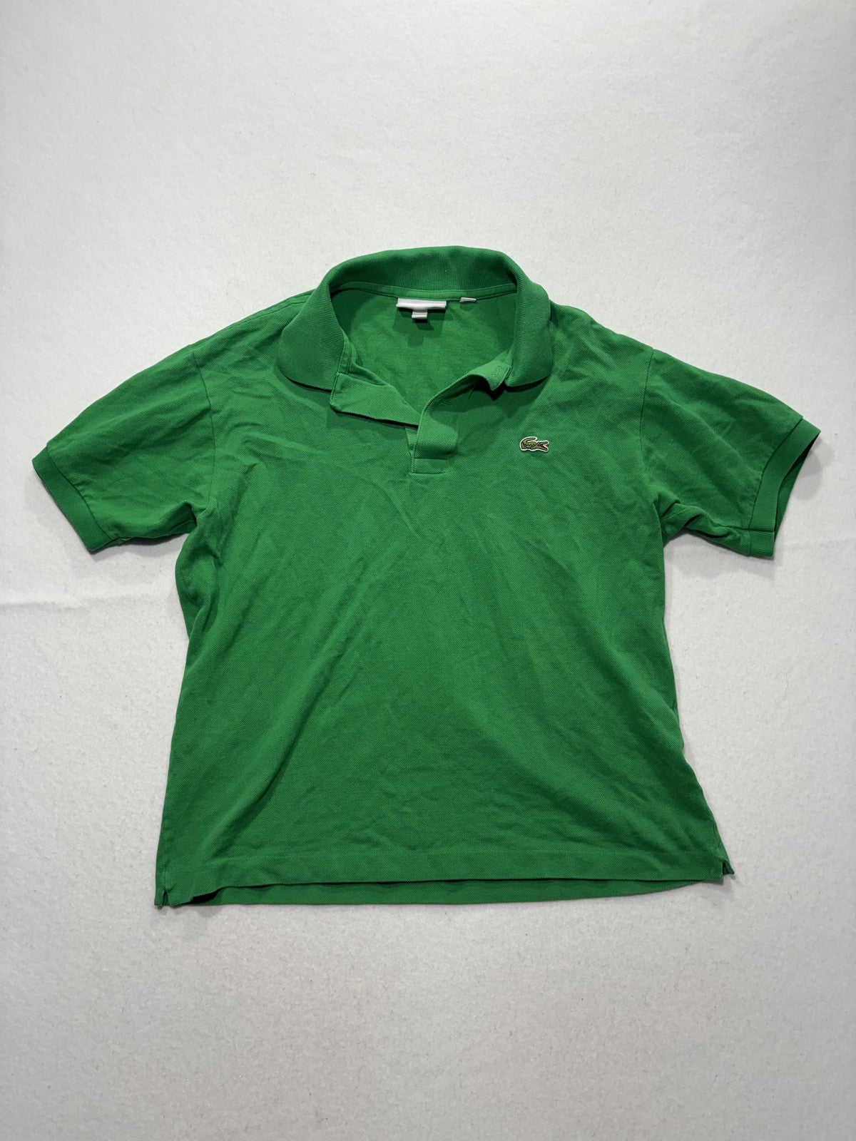 Lacoste Polo Shirt Mens Medium Green Classic Fit Pique Cotton Short Sleeve Logo