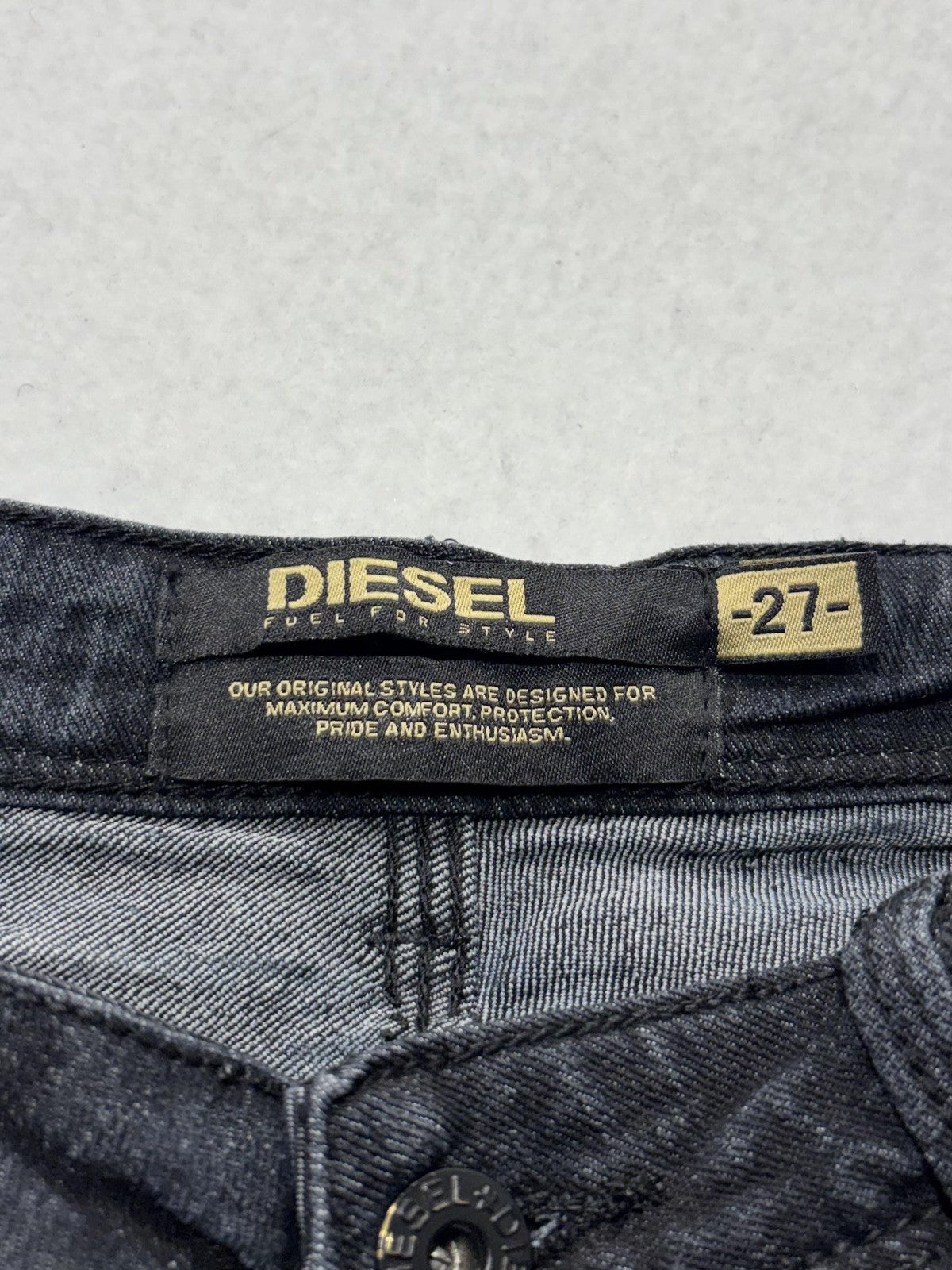 Diesel Jeans Womens 27 Gray Charcoal Wash Low Rise Skinny Stretch 27x29.5