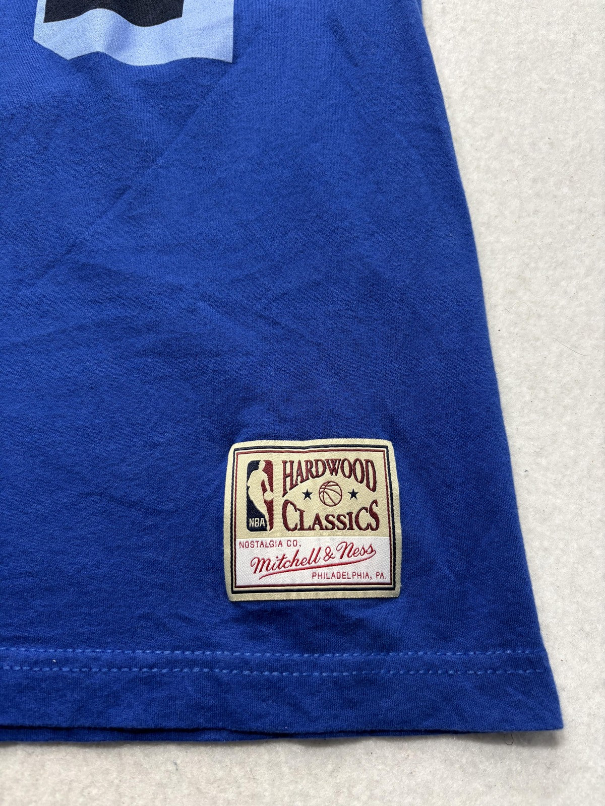 Los Angeles Lakers Shirt Mens Large Blue NBA Mitchell Ness Shaquille O'Neal 34