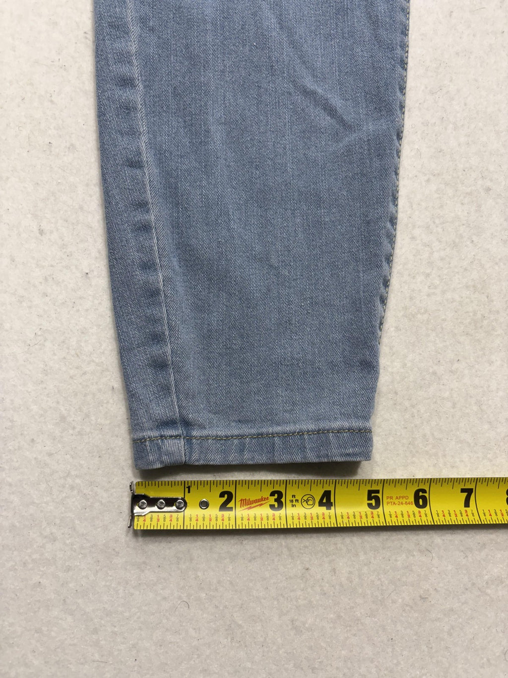 Honey & Bristle Jeans Womens 16 Plus Blue Light Wash High Rise Skinny 36x26.5
