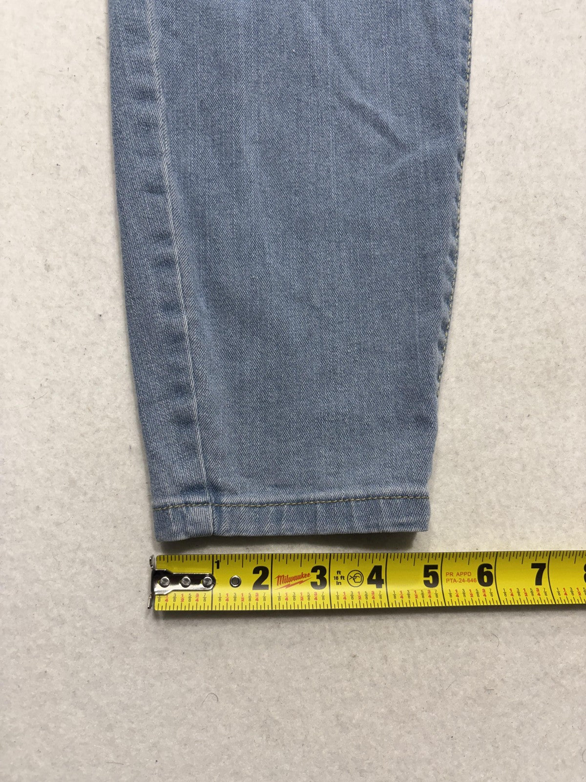 Honey & Bristle Jeans Womens 16 Plus Blue Light Wash High Rise Skinny 36x26.5