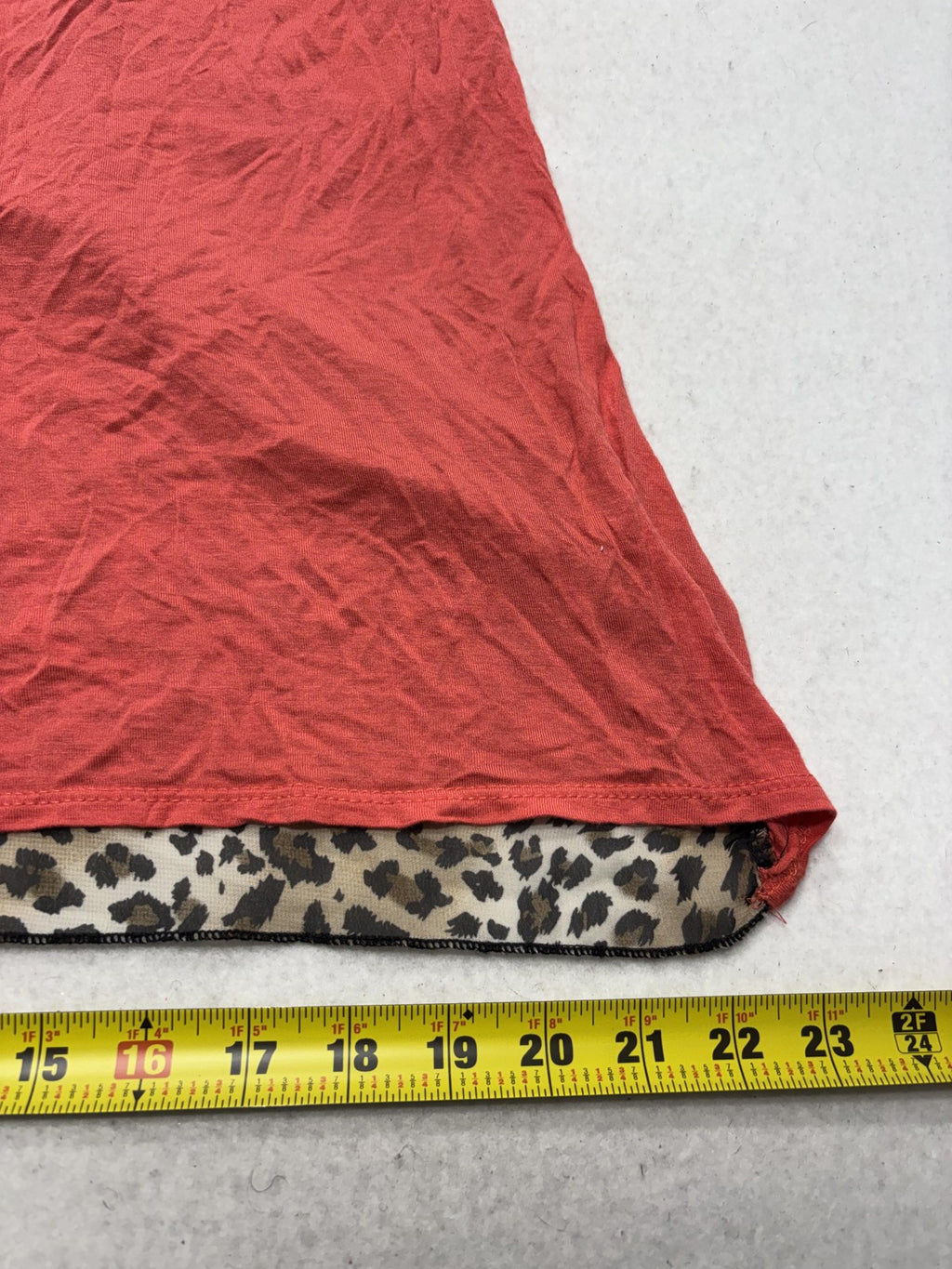 Lilypad Tank Top Womens Small Red Leopard Print Scoop Neck Racerback Pocket USA