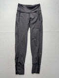 Lululemon Leggings Womens 4 Gray High Rise Zip Pocket 26" Inseam Ankle Running
