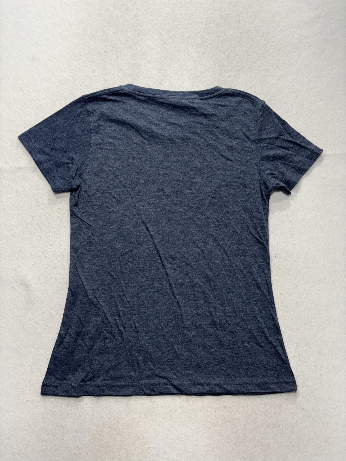 TEEMAX Shirt Womens Medium Blue Cape Ann Whale Watch Graphic V Neck Tee Casual