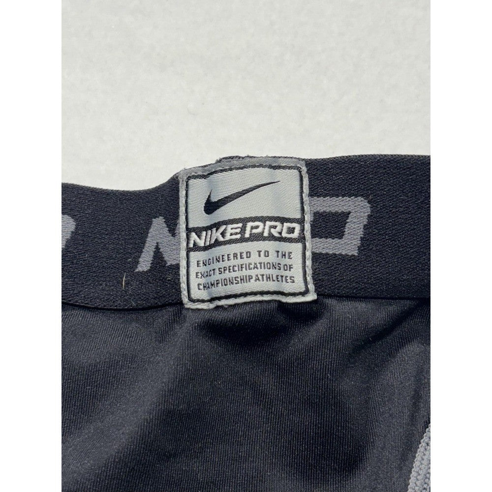 Nike Pro Compression Leggings Boys Large 14-16 Black NikeFIT Running Athletic