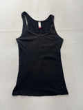 No Boundaries Tank Top Juniors XL Black Scoop Neck Ribbed Knit NJ27T140P