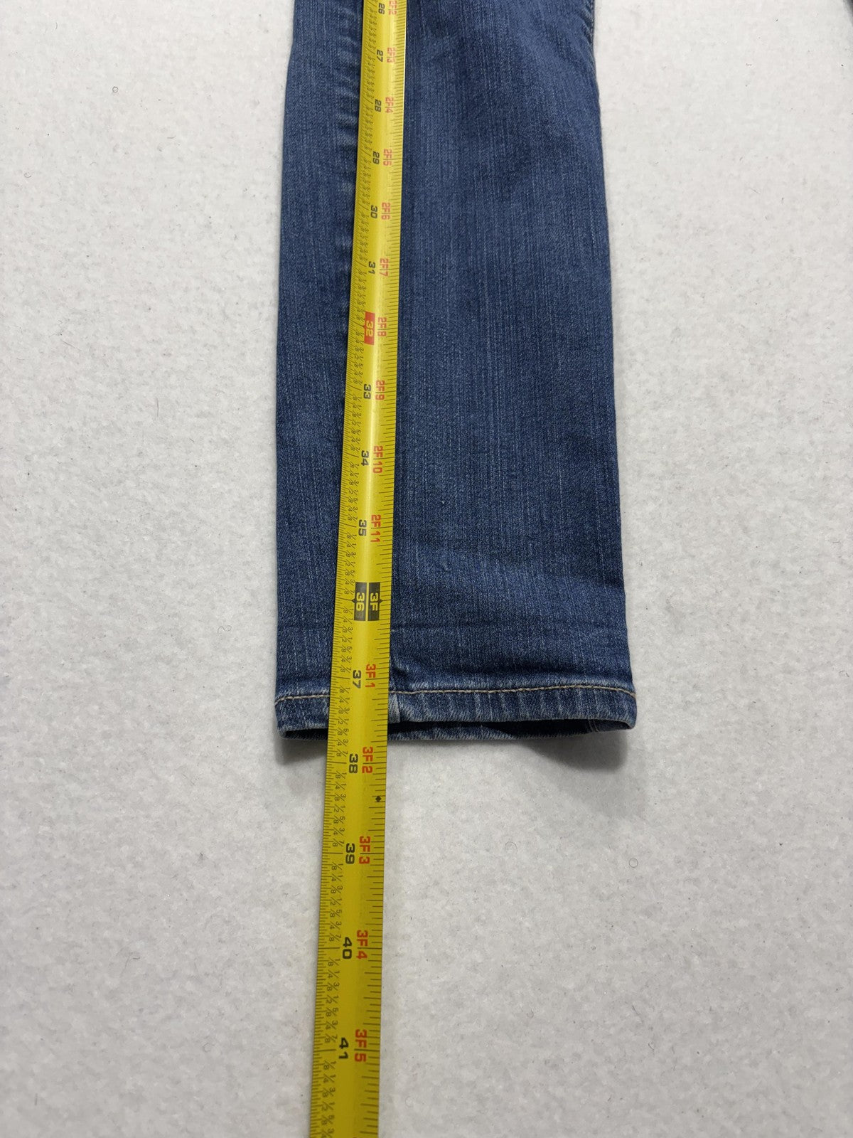 Paige Verdugo Ultra Skinny Jeans Womens 27 Blue Distressed 28x28.5 Stretch