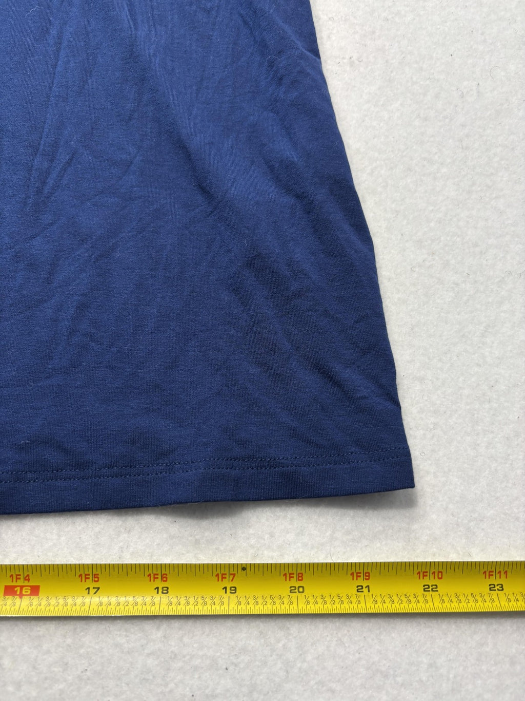 Dress Womens Medium Blue V Neck Long Sleeve Stretch Jersey Shift Knee Length