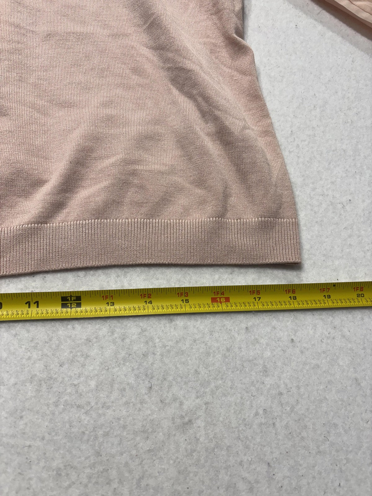 Adrianna Papell Sweater Womens Large Pink Mock Neck Pleated Balloon Sleeve Knit