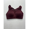 Lululemon Enlite Sports Bra Womens 34D Red High Support Crossback Zip Running