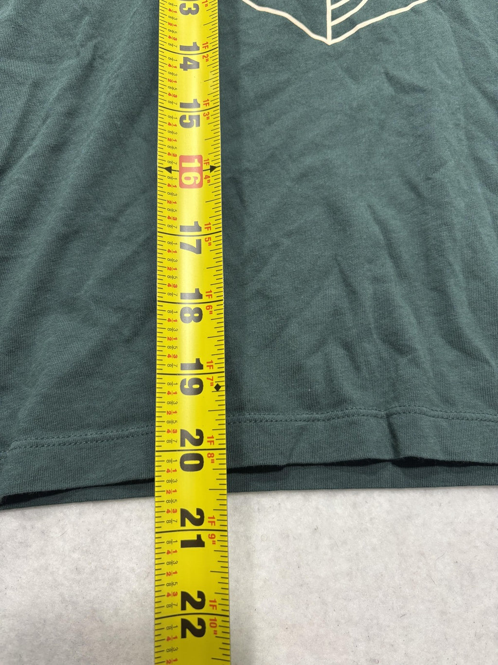 PINK Victoria's Secret Shirt Womens S Green Crew Neck 3D Logo Graphic Tee Casual