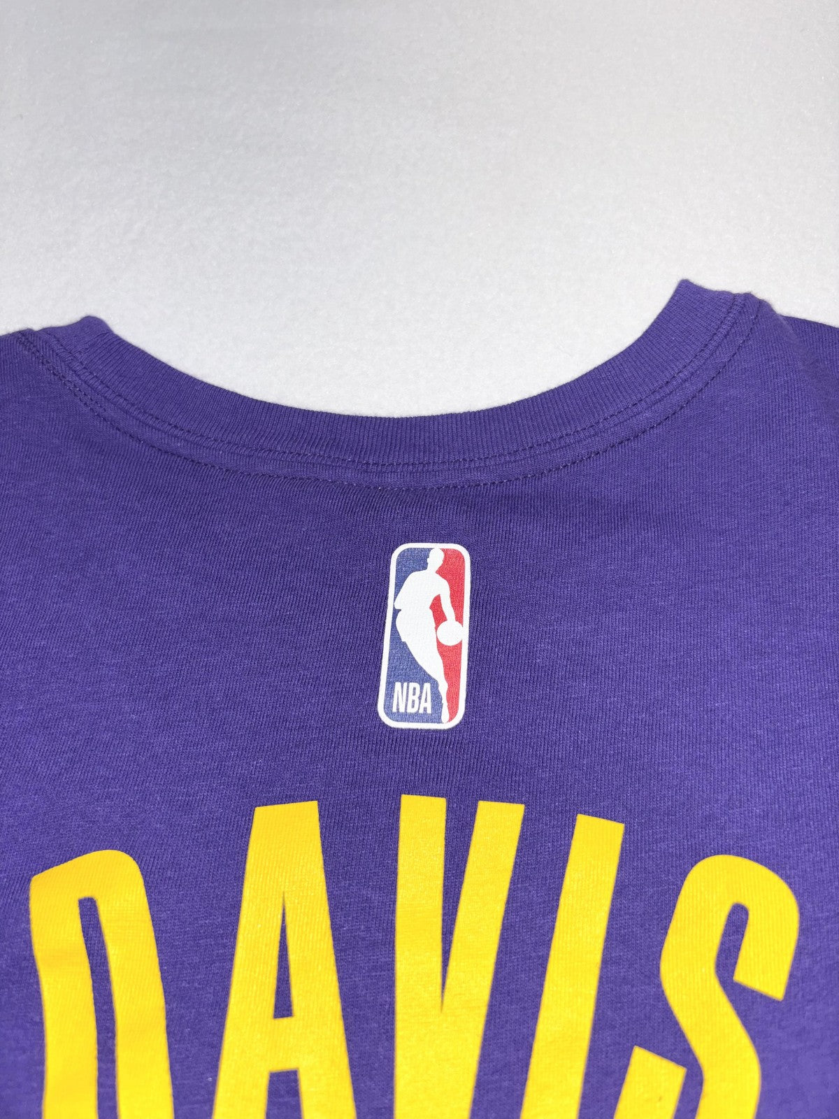 Los Angeles Lakers Shirt Mens Medium Purple NBA Anthony Davis Nike Dri Fit