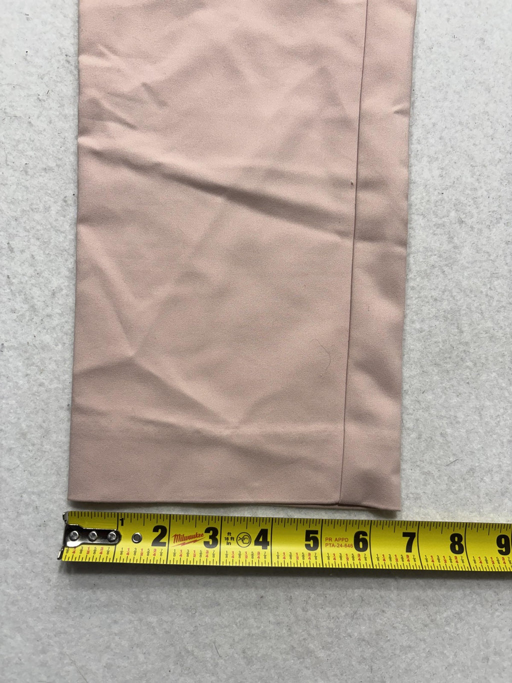 Anne Klein Dress Pants Womens 8 Pink Twill Straight Leg Gold Button Work Career