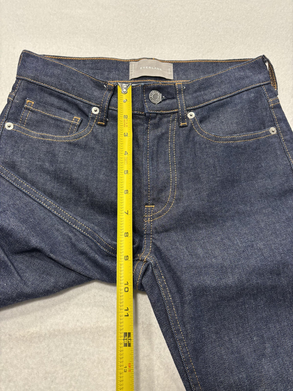 Everlane Jeans Womens 25 Ankle Blue Dark Wash High Rise Skinny Stretch 26x25.5