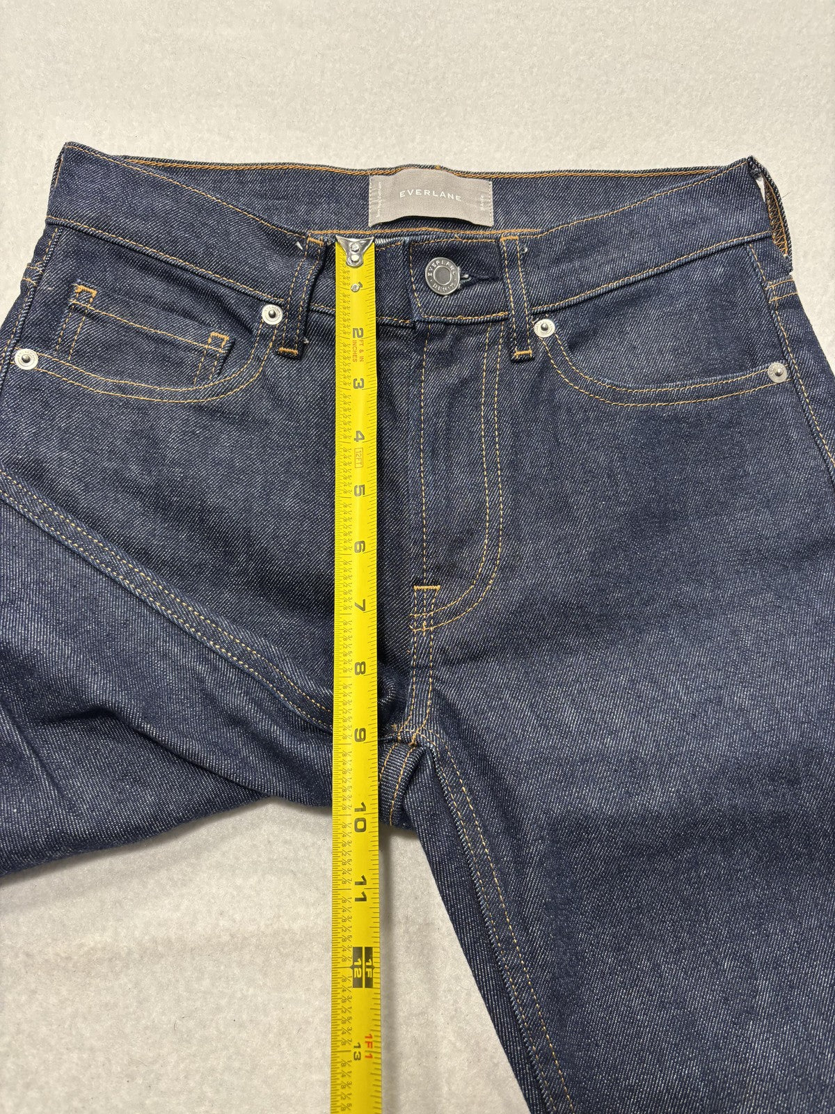 Everlane Jeans Womens 25 Ankle Blue Dark Wash High Rise Skinny Stretch 26x25.5