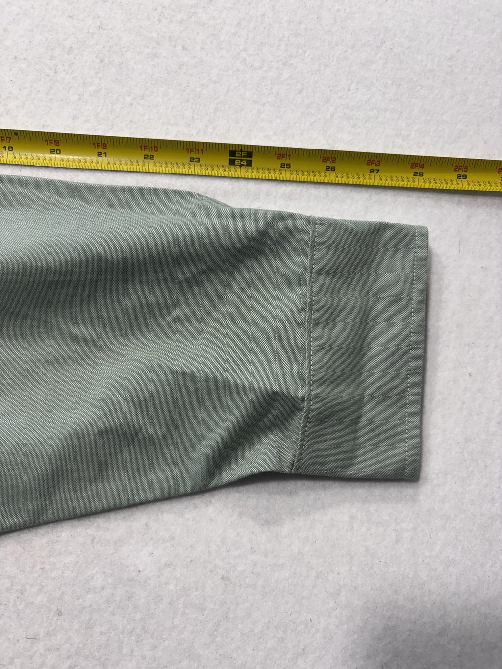 Mack Weldon Shirt Mens 2XL Green Oxford Long Sleeve Button Up Performance Casual