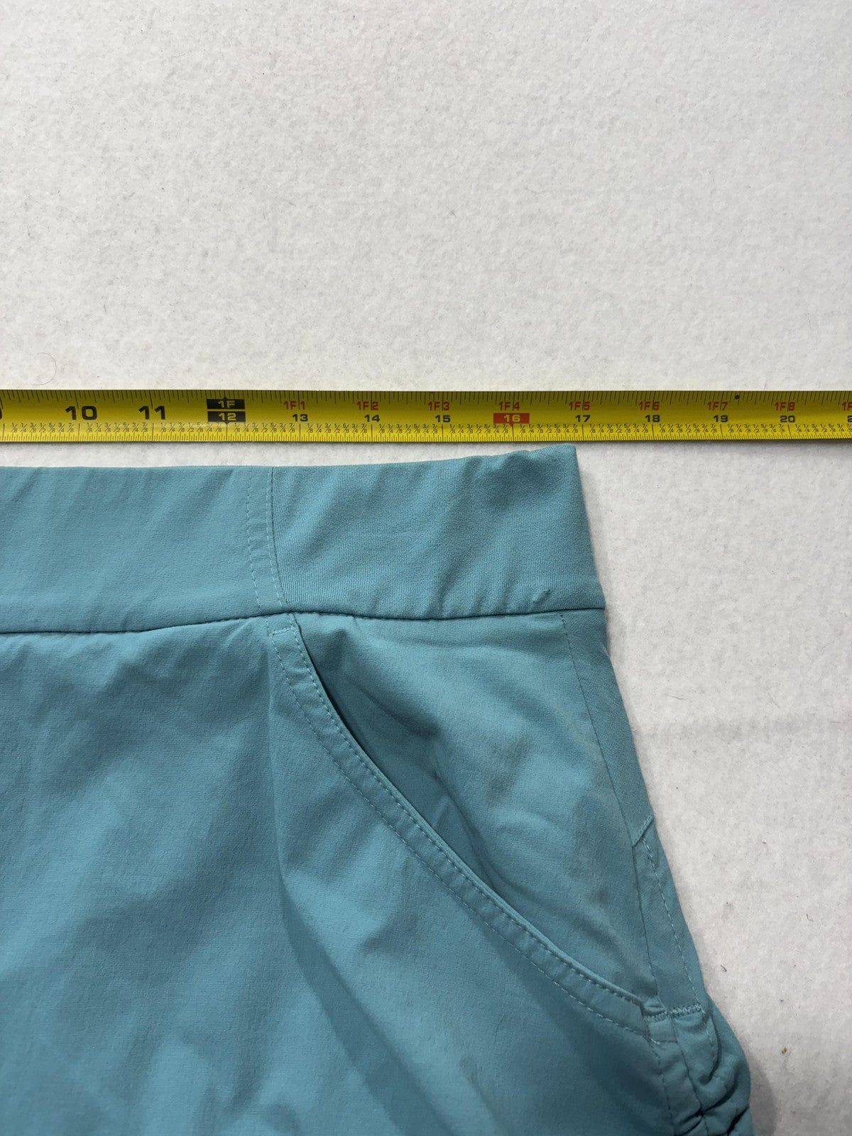 Columbia Skort Womens Large Blue Stretch Drawstring Hiking Outdoor Pocket Lined
