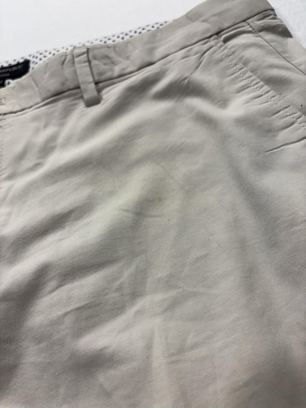 Banana Republic Chino Pants Mens 36x32 Beige Straight Leg Stretch Casual Work