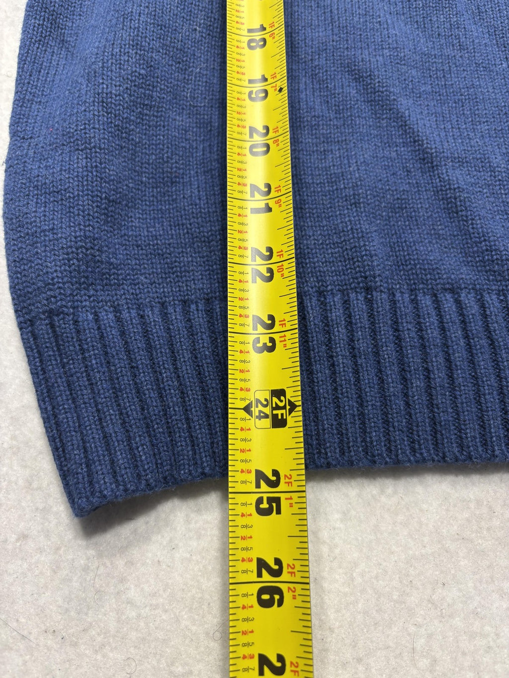 Polo Ralph Lauren Sweater Mens Small Blue Cotton Knit Crew Neck Pullover RLMWB