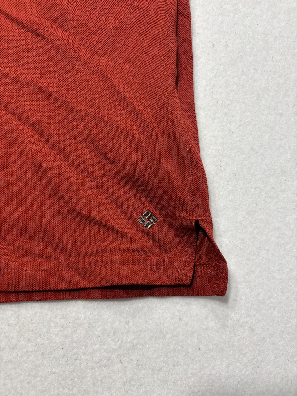 Columbia Omni-Shade Polo Shirt Mens Medium Orange Short Sleeve UV Protection