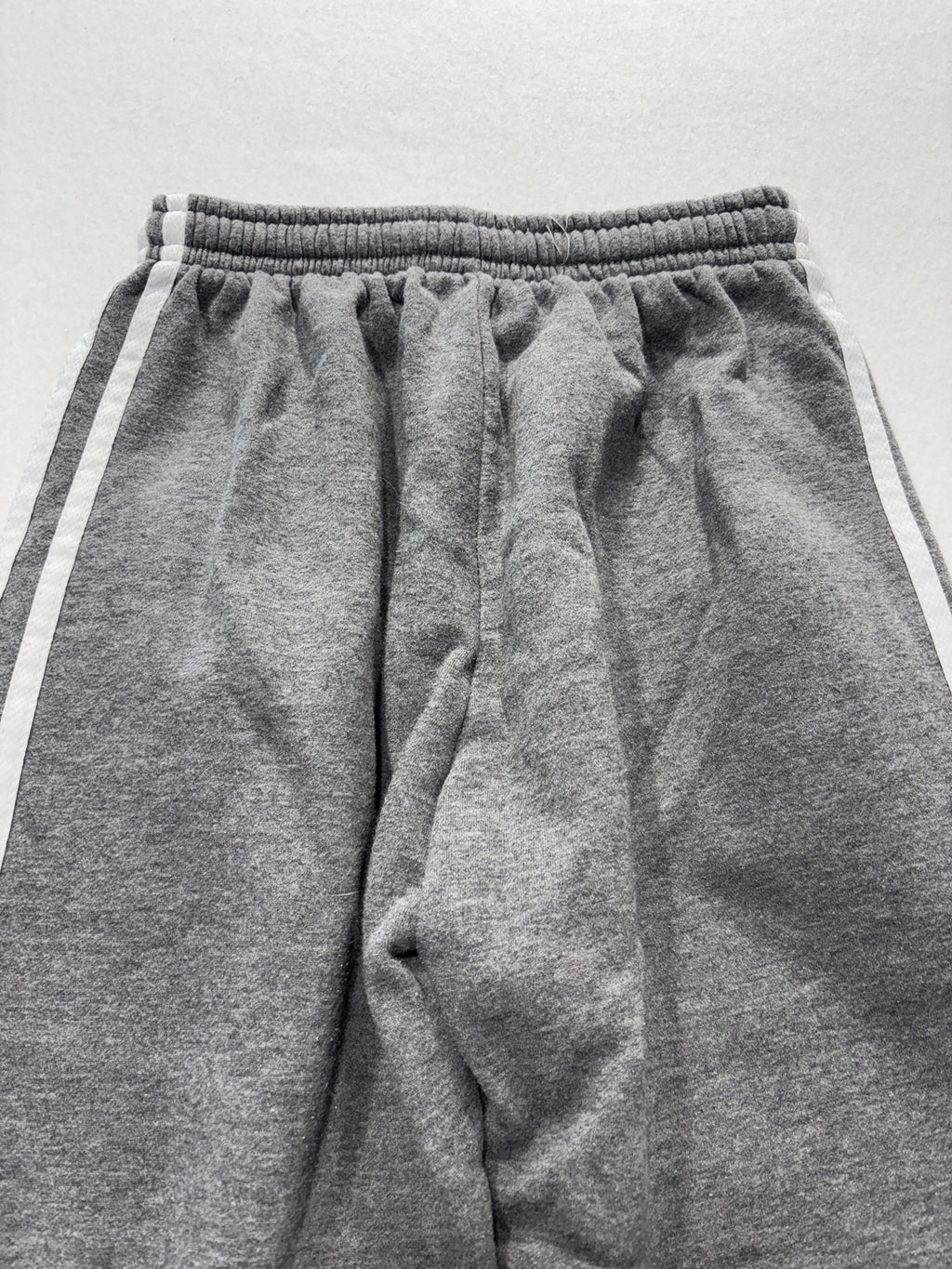 7X Sweatpants Unisex Kids 12 Gray Fleece Ankle Striped Drawstring Winter Casual