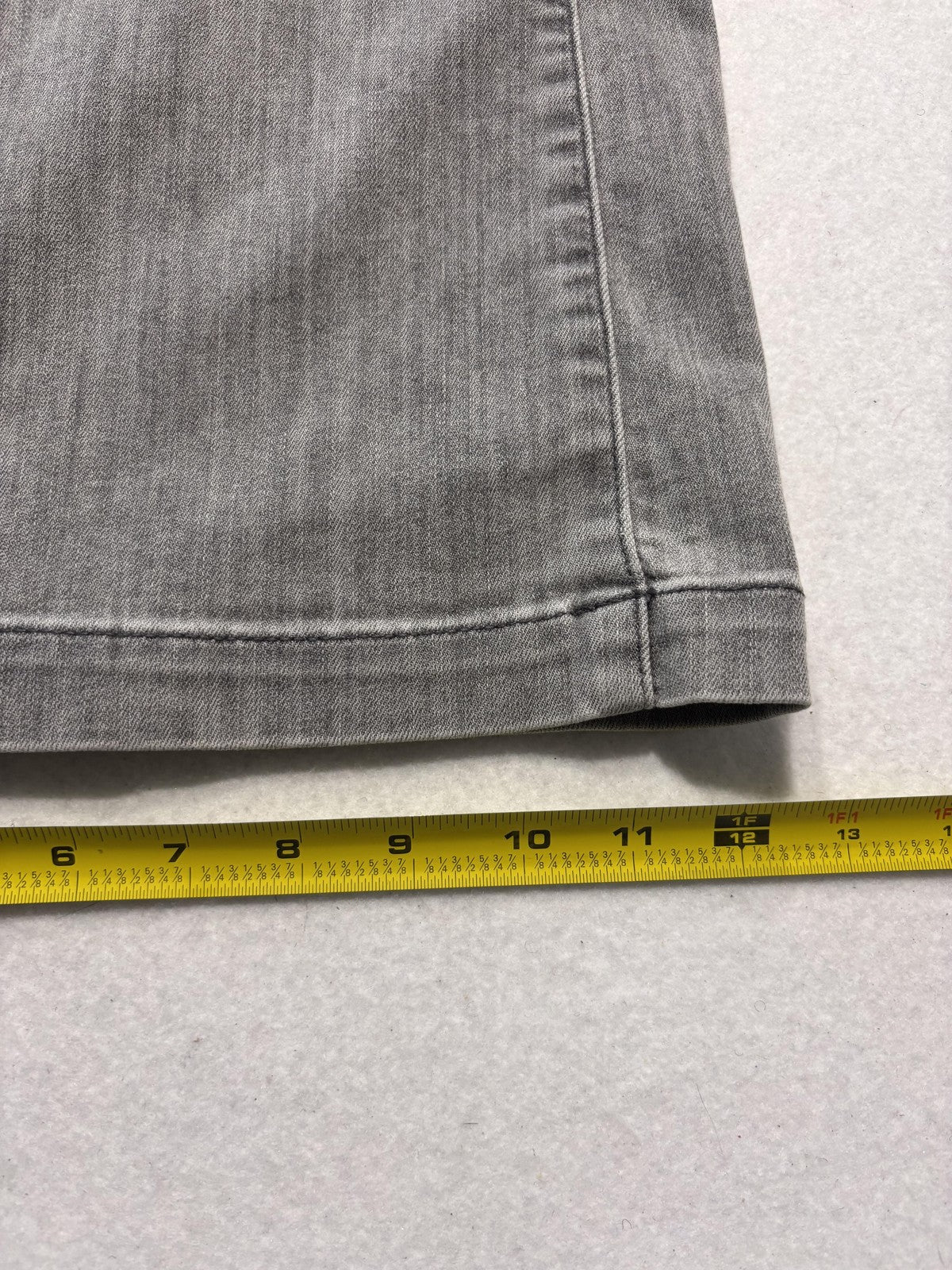 White House Black Market Utility Cargo Jeans Womens 10R Gray High Rise Wide Leg
