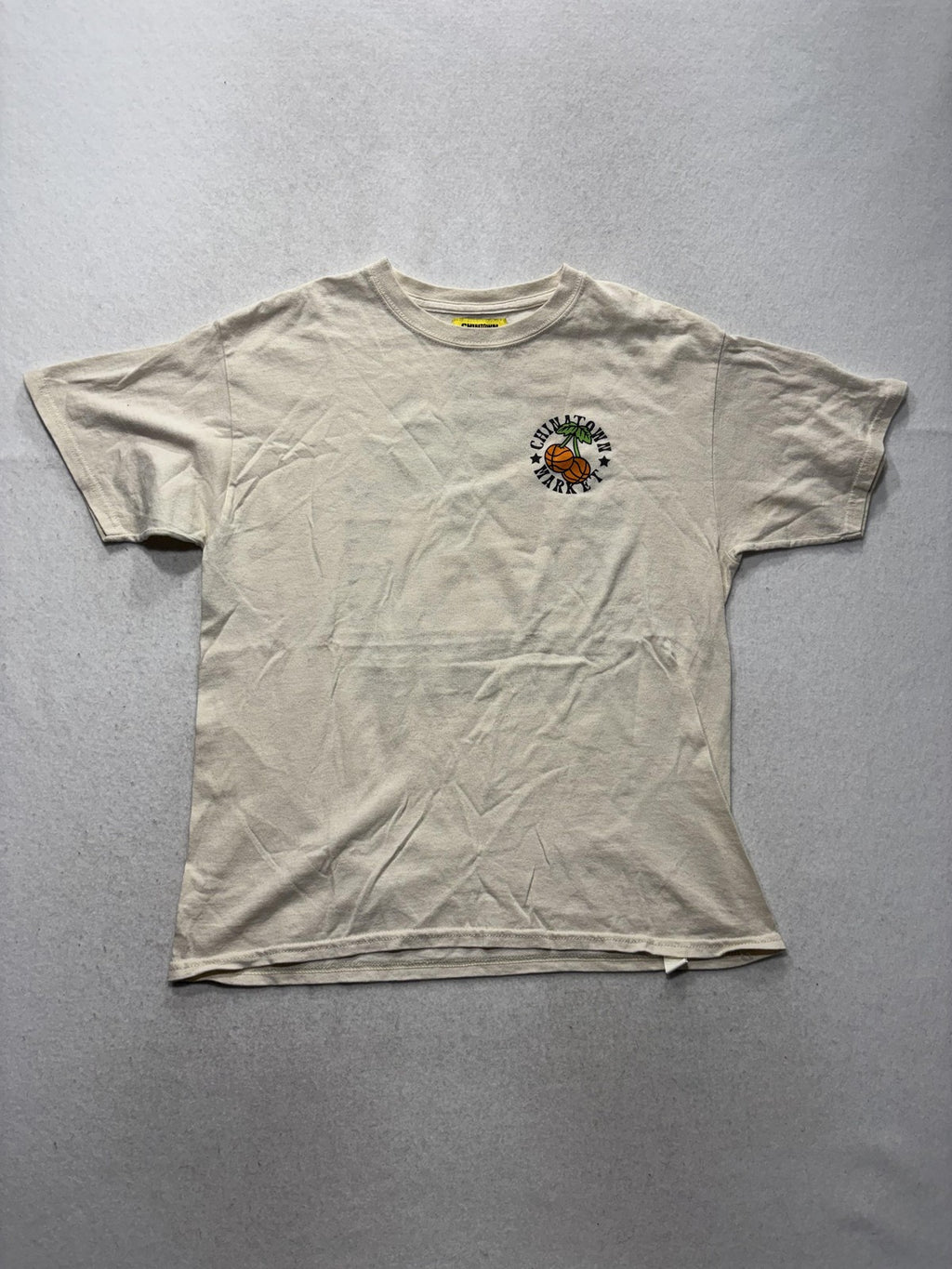 Chinatown Market Shirt Mens XL Beige Keeping Game Fresh Basketball Graphic Tee