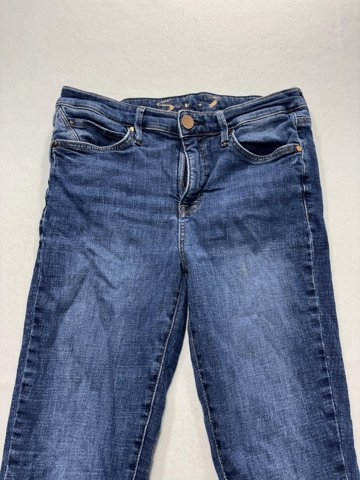 Seven7 Jeans Womens 6 Blue Medium Wash Metro Ultra High Rise Skinny 29x29.5