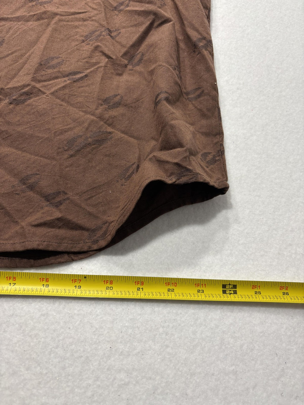 Columbia Shirt Mens Large Brown Whitetail Tracks Long Sleeve Button Up Hunting