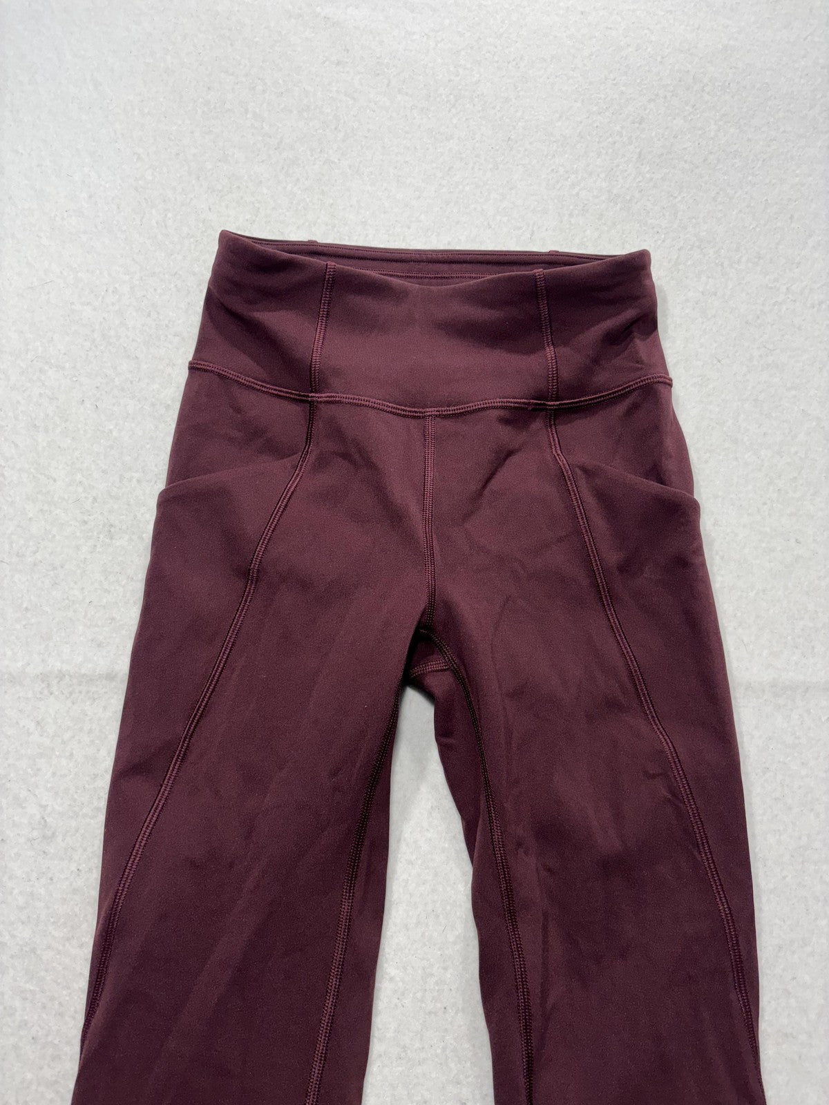 Lululemon Leggings Womens 2 Purple High Rise Cropped 23" Inseam Yoga Stretch
