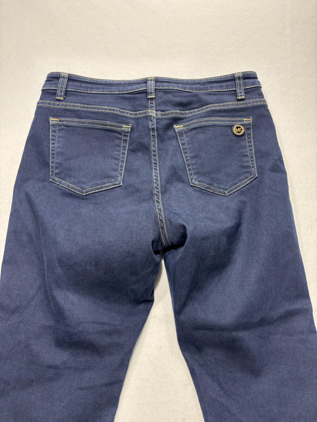 Michael Kors Izzy Skinny Jeans Womens 10 Blue Dark Wash Mid Rise Stretch 32x28