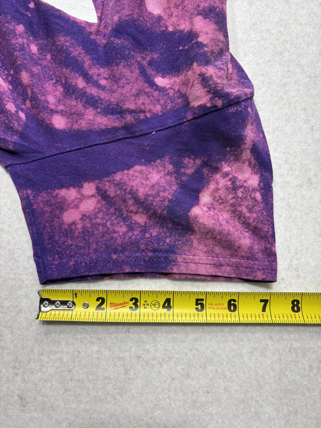 Adidas Shirt Mens Small Purple Tie Dye Trefoil Logo Graphic Tee Short Sleeve