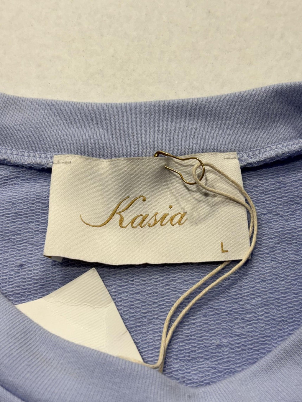 Kasia Tank Top Womens Large Purple Crew Neck Elastic Waist Jersey Summer Casual