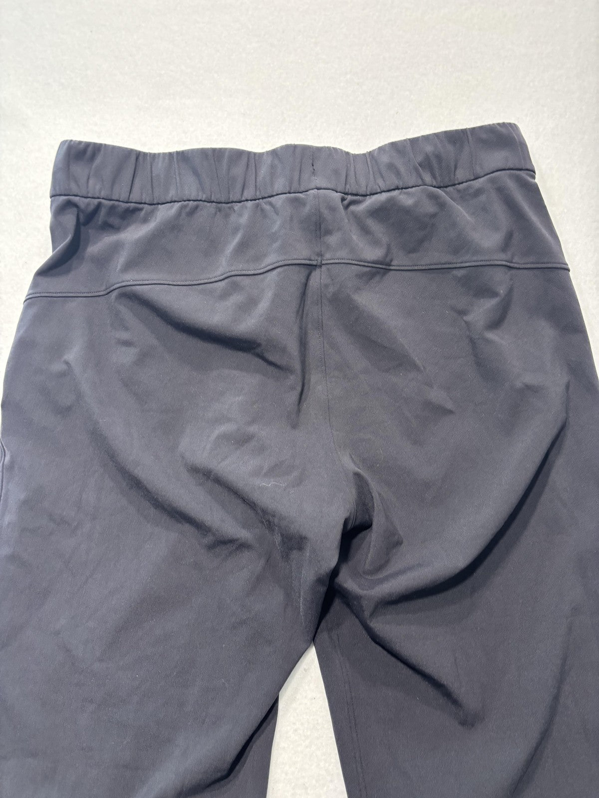 Lululemon Pants Womens 8 Black Cropped Elastic Waist Drawstring Athletic Lounge