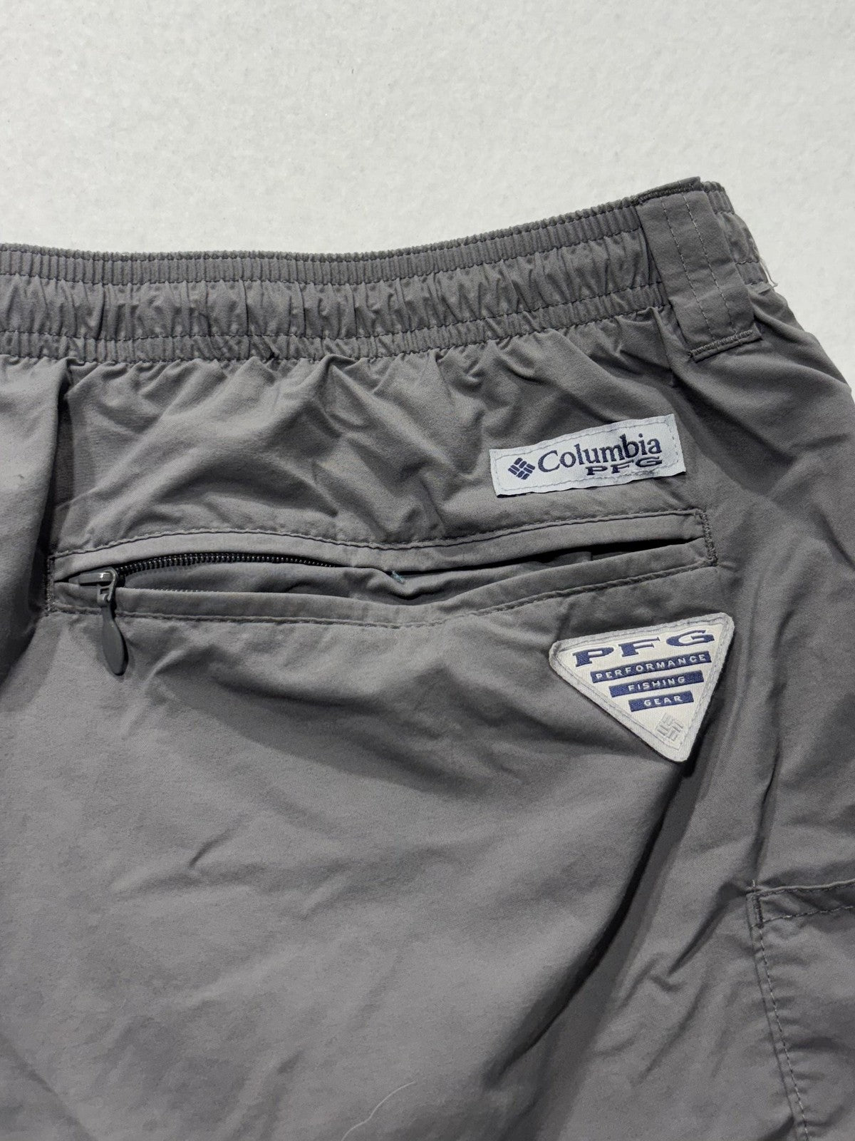 Columbia PFG Omni-Shade Swim Shorts Mens Big 1X Gray Fishing Quick Dry Lined