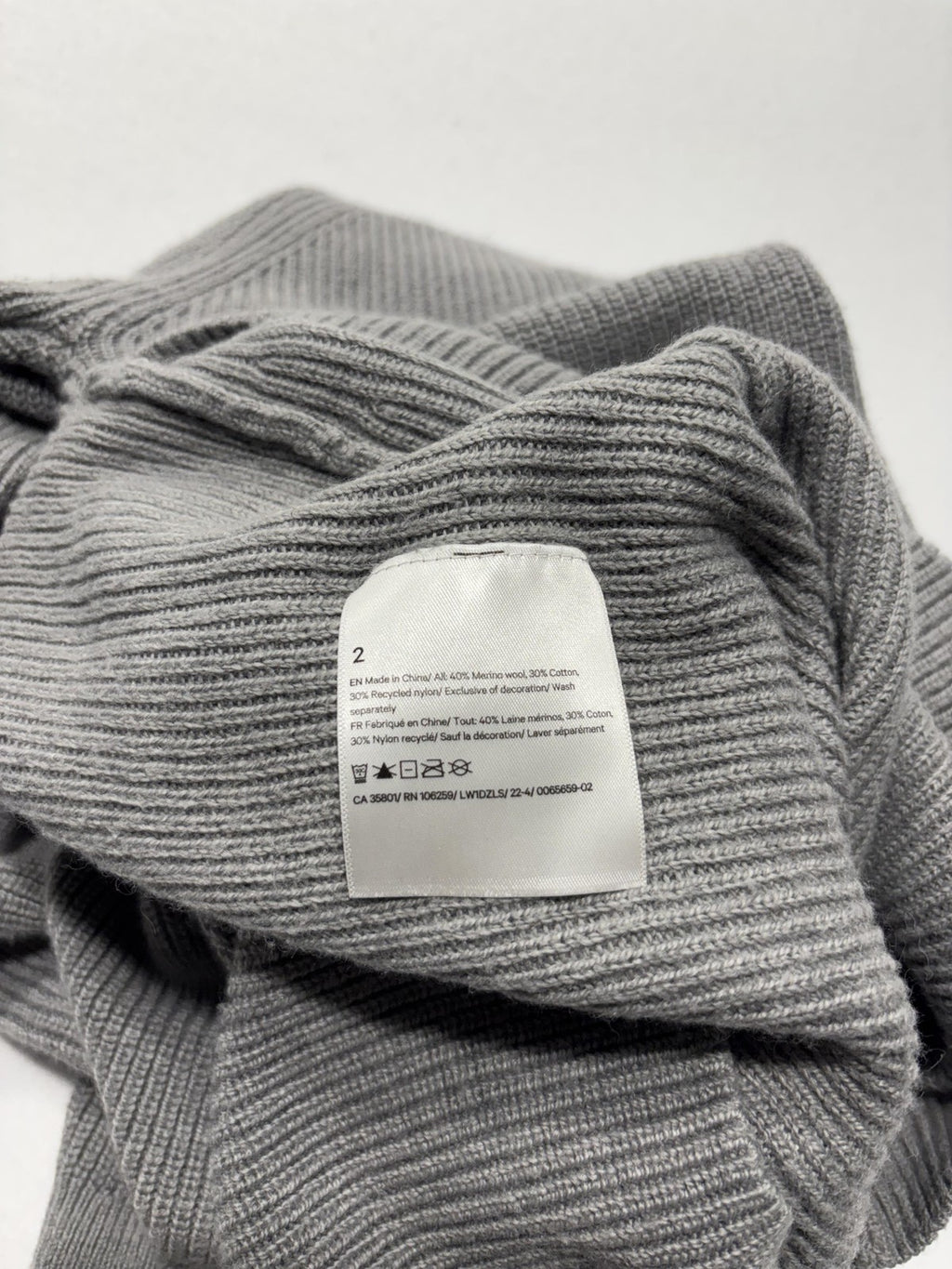 Lululemon Athletica Sweater Womens 2 Gray Mock Neck Long Sleeve Tunic Knit Slim