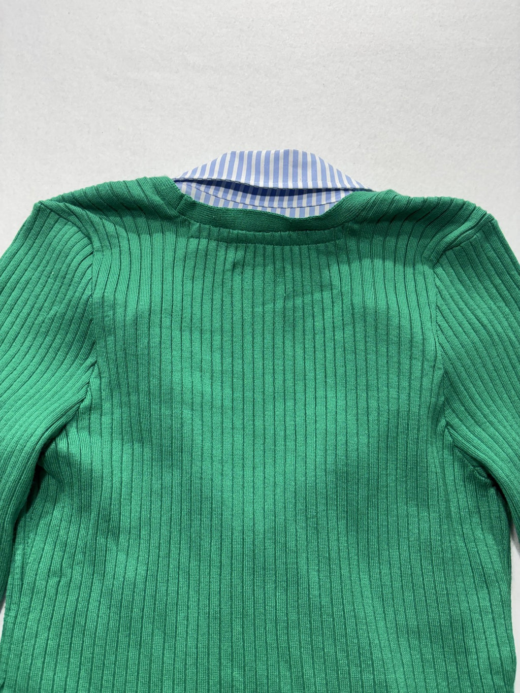 Maeve Cardigan Womens XXS Green Long Sleeve Button Front Knit Striped Cuff