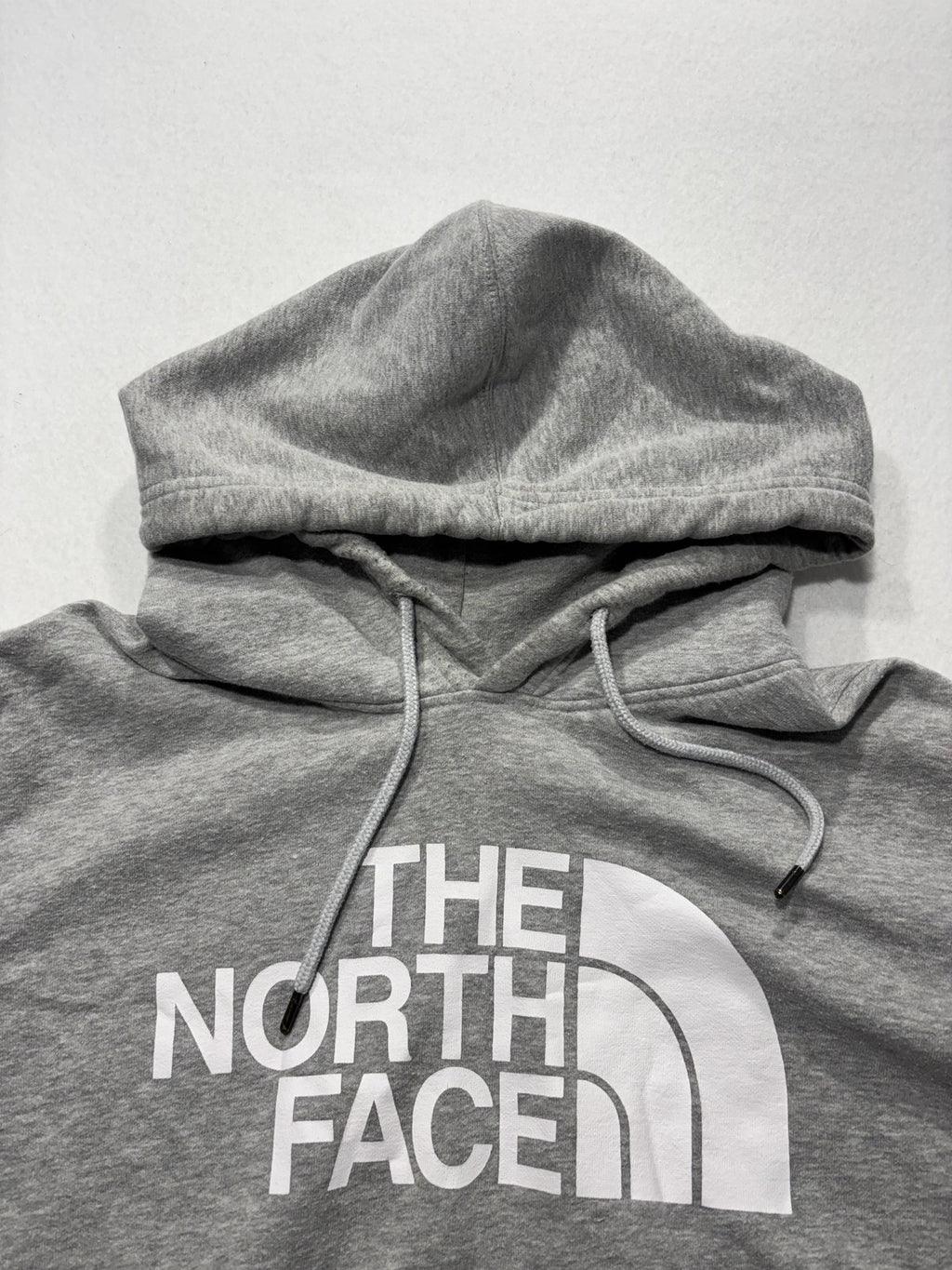 The North Face Hoodie Mens XL Gray Fleece Pullover Logo Kangaroo Pocket Outdoor