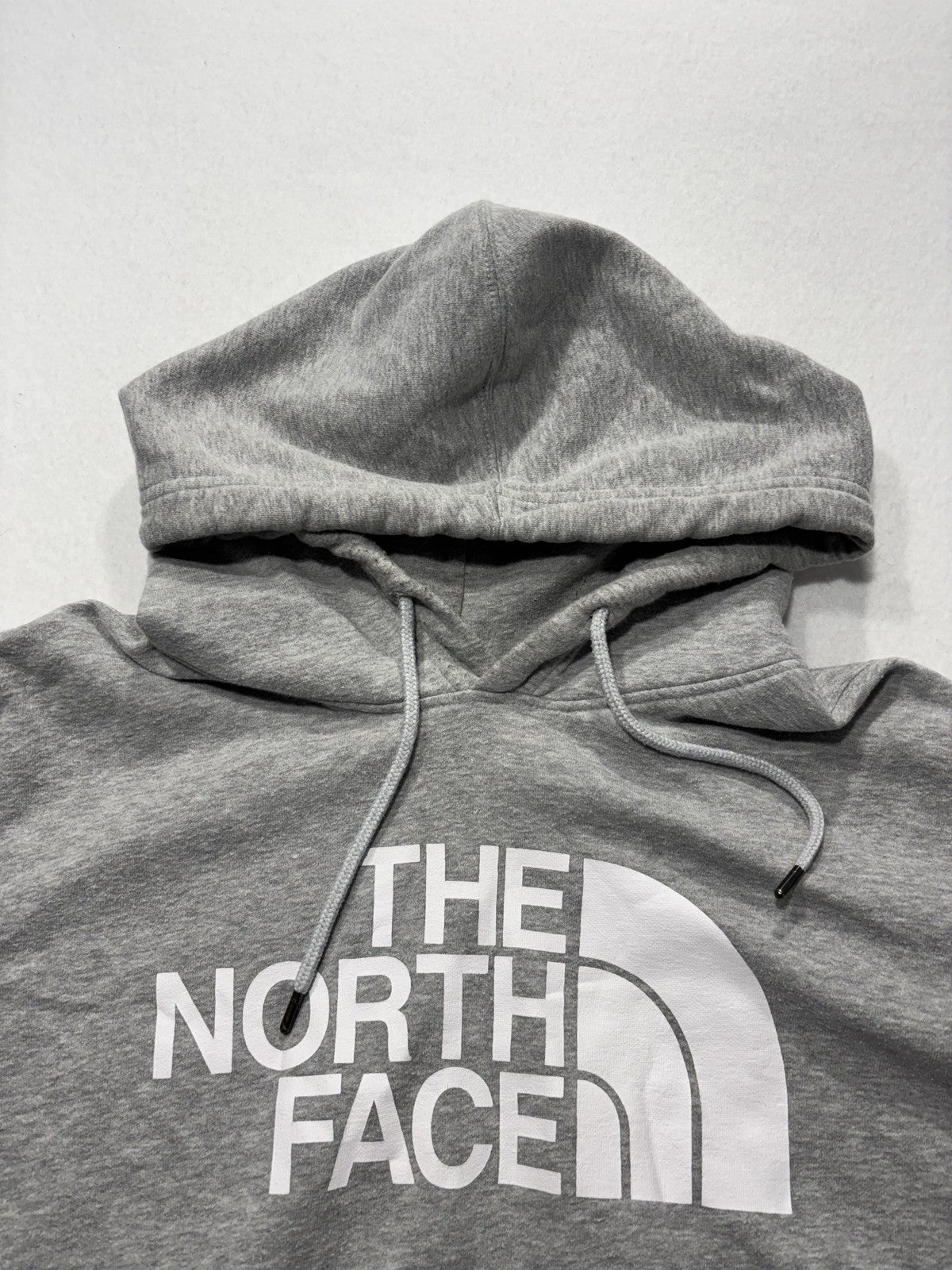 The North Face Hoodie Mens XL Gray Fleece Pullover Logo Kangaroo Pocket Outdoor