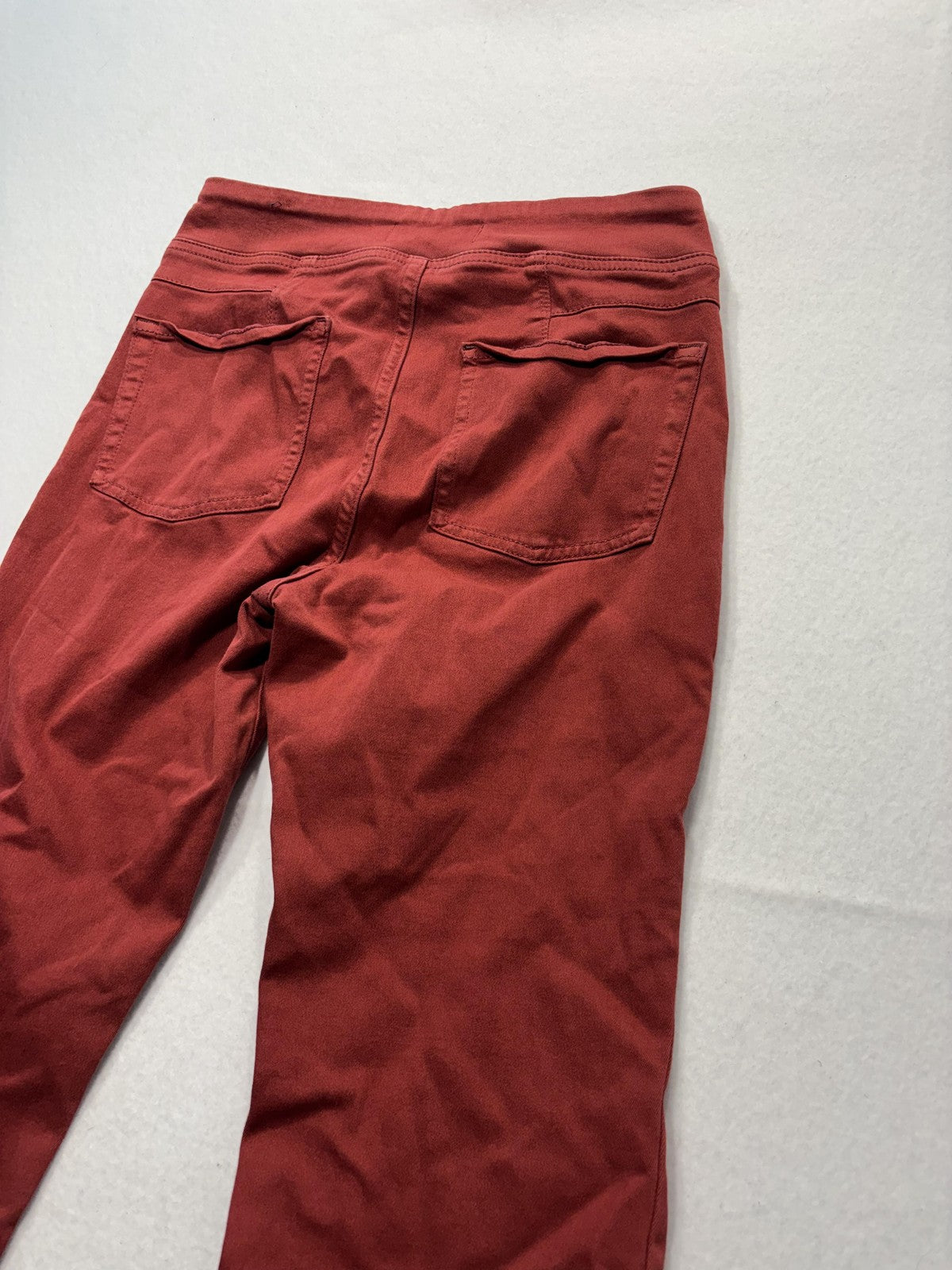 We The Free Pants Womens Small Red Twill Jegging Flare Leg Pull On Stretch