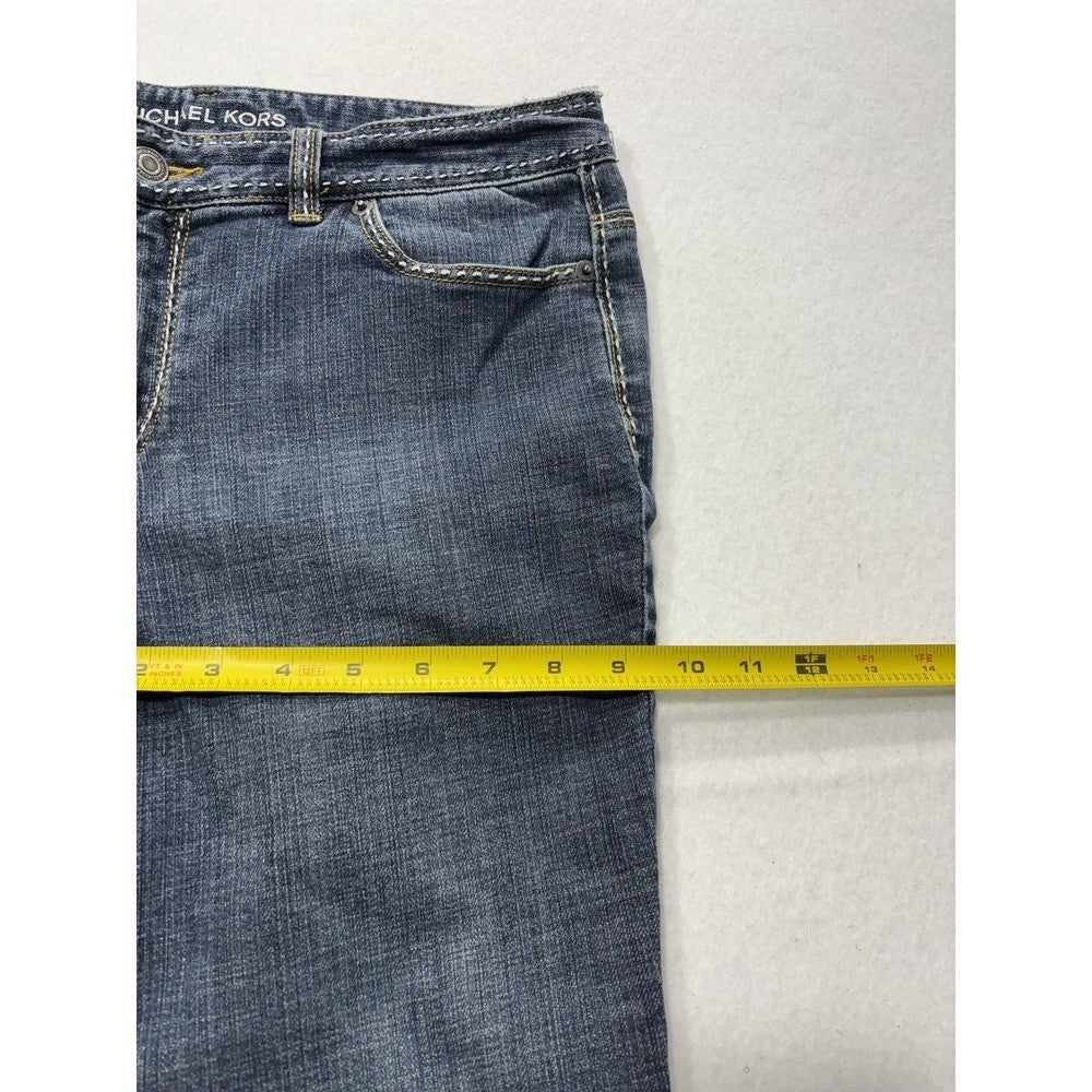 Michael Kors Jeans Womens 8P Blue Medium Wash Mid Rise Bootcut Stretch 30x30