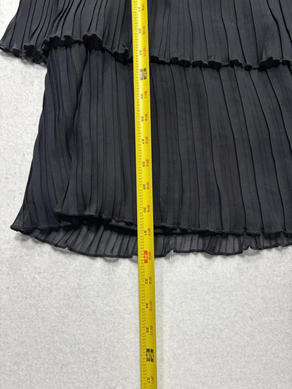 Crystal Doll Dress Juniors 5 Black Strapless Pleated Tiered Chiffon Mini Party