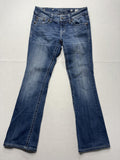 Miss Me Jeans Womens 28 Blue Medium Wash Low Rise Bootcut Embellished 28x31