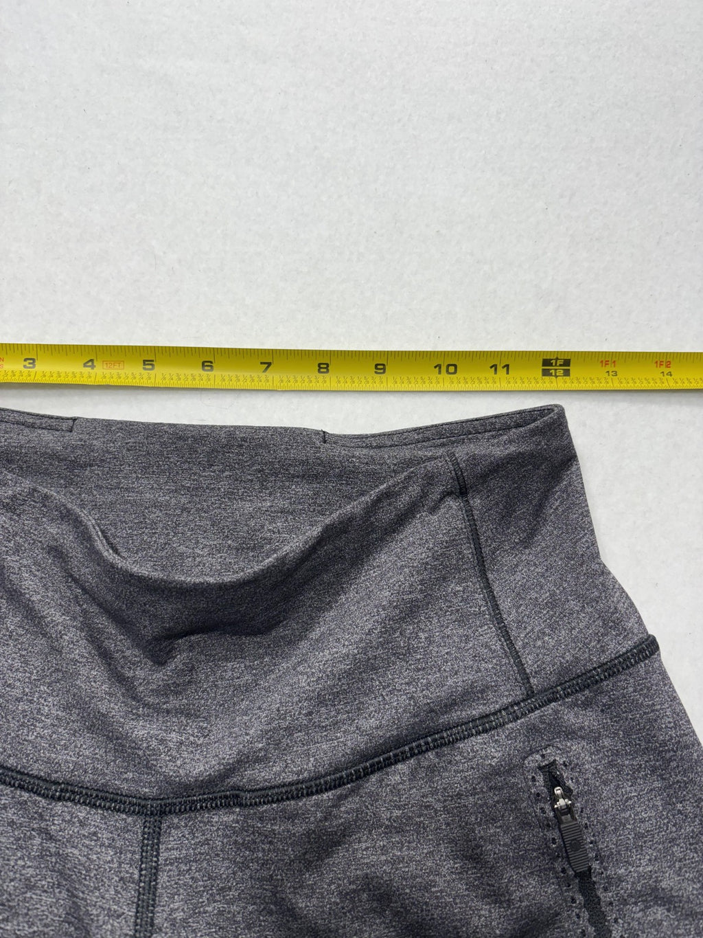 Lululemon Leggings Womens 4 Gray High Rise Zip Pocket 26" Inseam Ankle Running