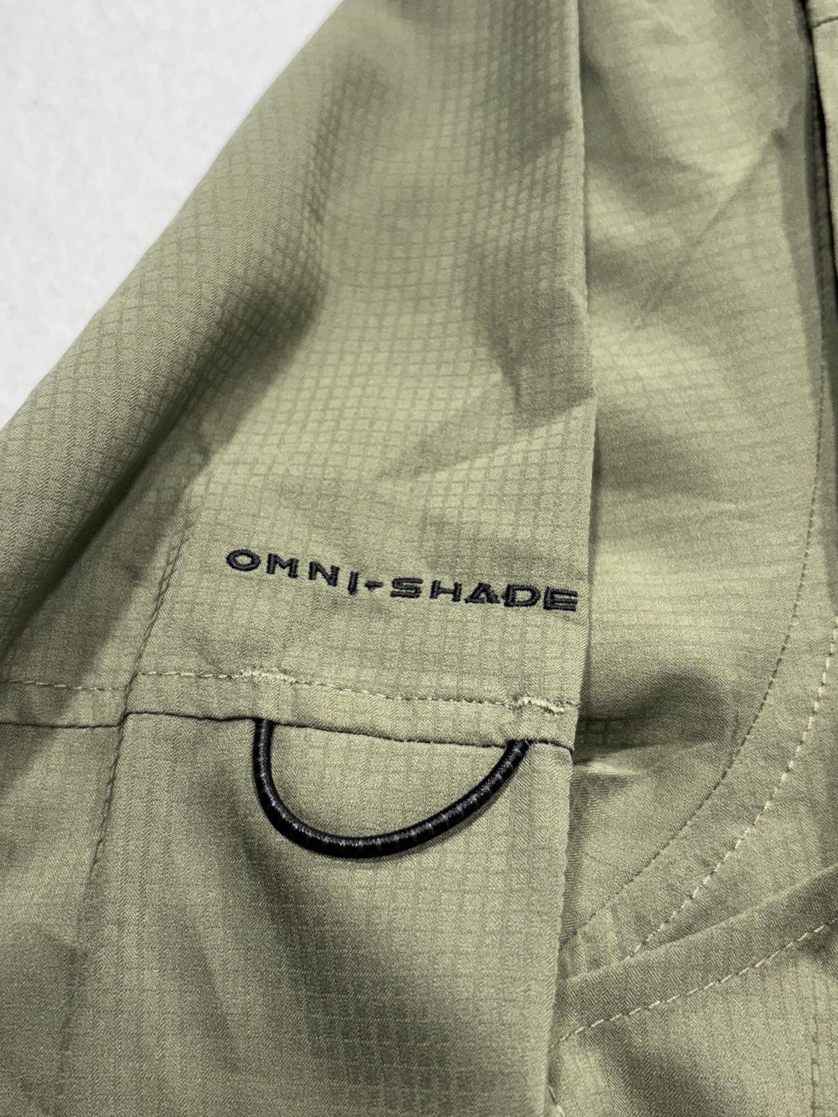Columbia Omni-Shade Shirt Mens XL Green Long Sleeve Fishing Button Up Outdoor