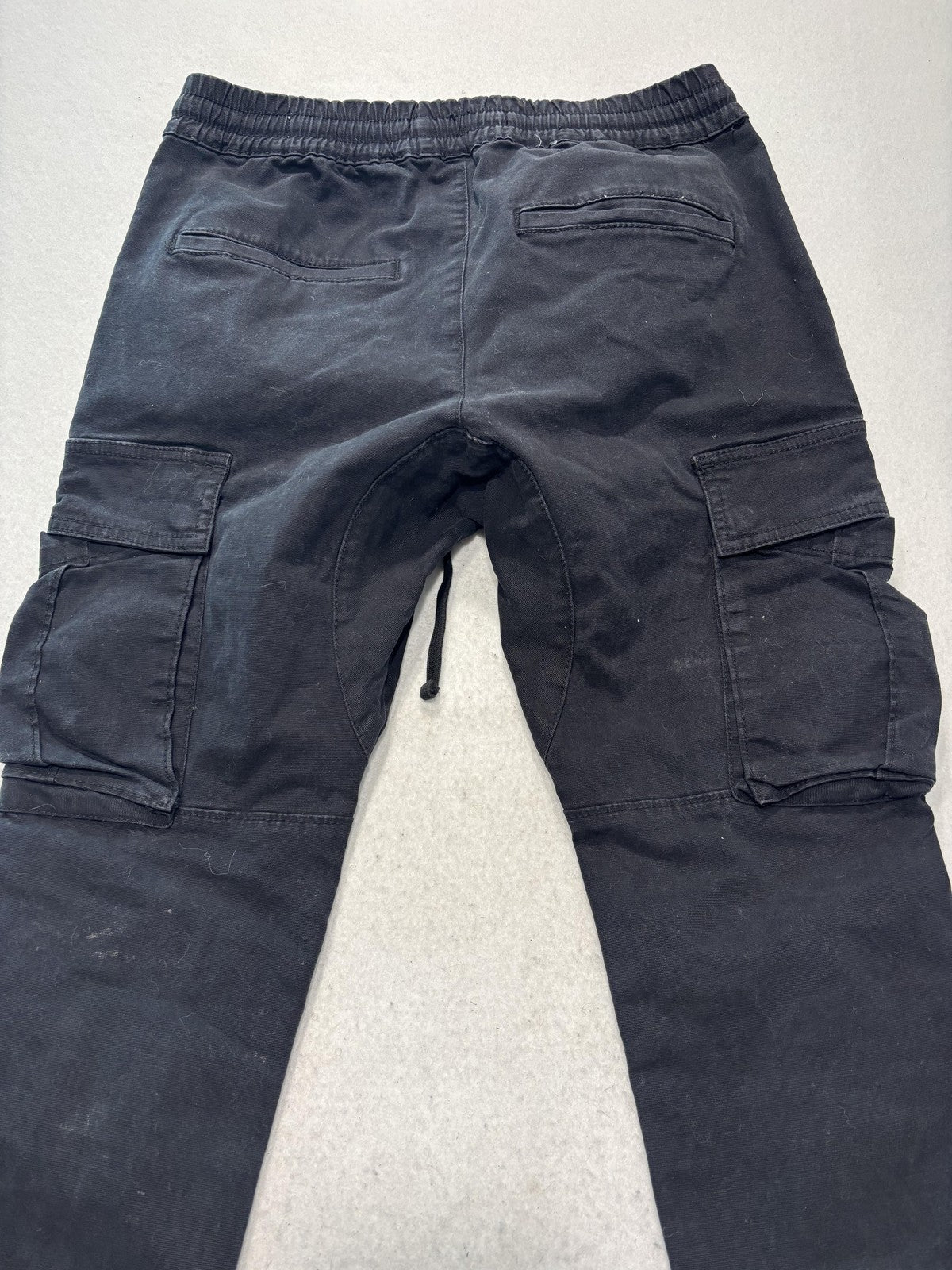 PacSun Mens Black Slim Tapered Cargo Jogger Pants Elastic Waist 28x28 XS
